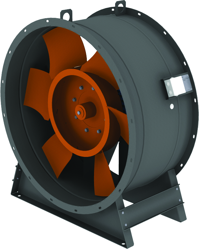 Пример осевого (аксиального) вентилятора дымоудаления