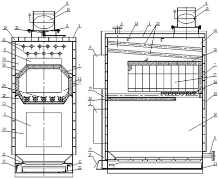 Чертеж устройства пиролизного котла