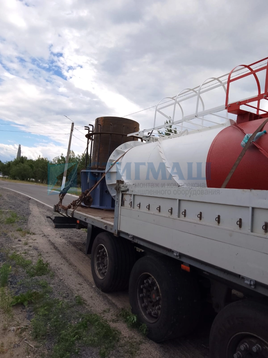 Изготовление и монтаж дымовых труб на фундамент с подземными газоходами