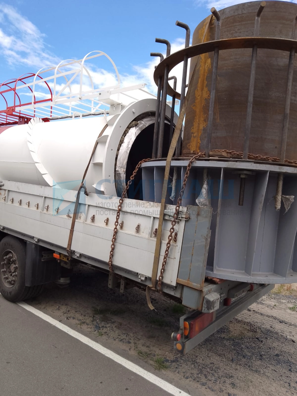 Изготовление и монтаж дымовых труб на фундамент с подземными газоходами