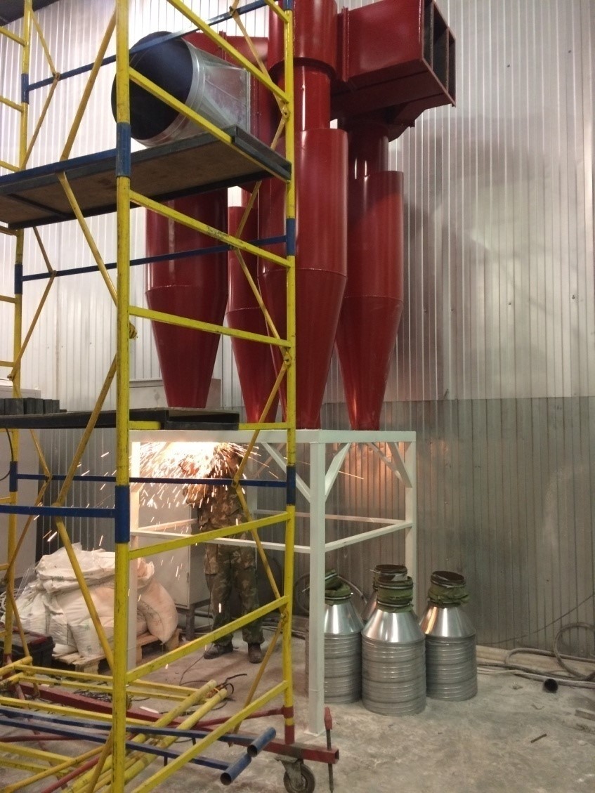 Циклонные пылеулавливателя (Пример 2)