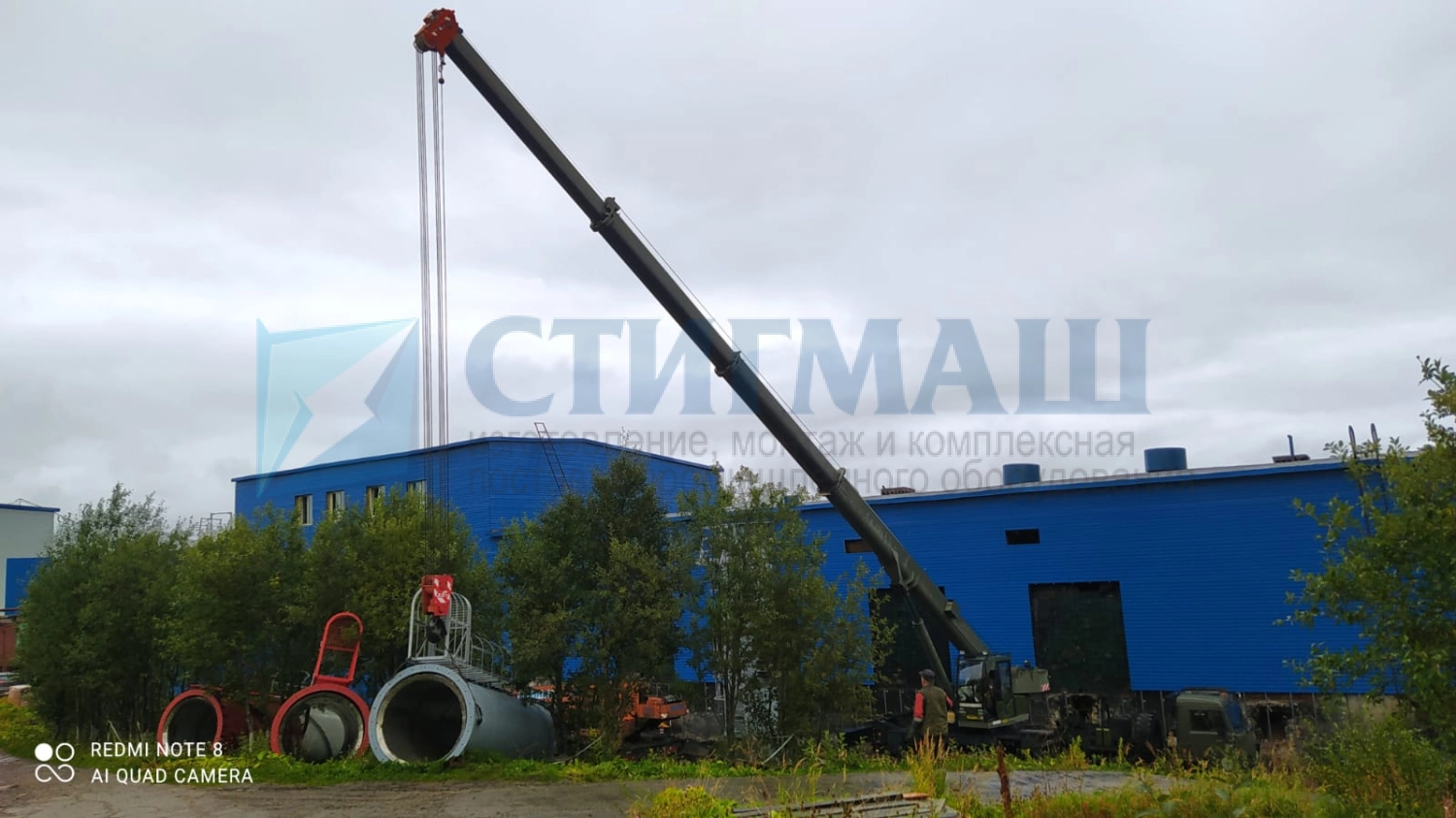 Изготовление и монтаж дымовых труб с надземными газоходами